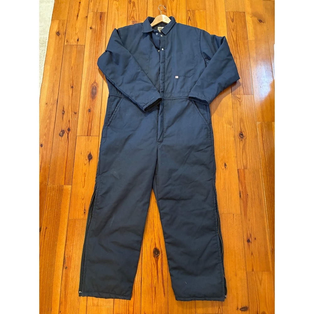 Big Bill Mens XL Regular‎ Navy Blue Insulated Quilted Work Coveralls 837 Canada